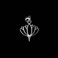 Lotus Design Silver Pendant