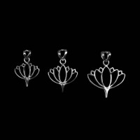 Lotus Design Silver Pendant