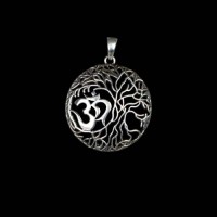 OM Pendant in Sterling Silver