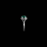 Malachite Stone Silver Ring