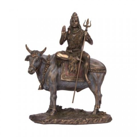 Lord Shiva With Nandi Resin Statue 10inch