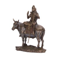 Lord Shiva With Nandi Resin Statue 10inch